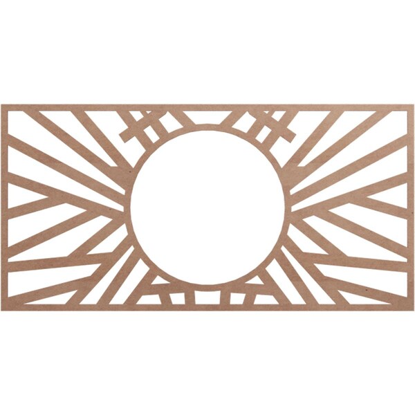 Ekena Millwork Hoover Wood Fretwork Pierced Ceiling Medallion, Wood (Paint Grade), 38"W x 19"H x 14 1/4"ID x 3/8"T CMWP38X19X0375HOMF - main